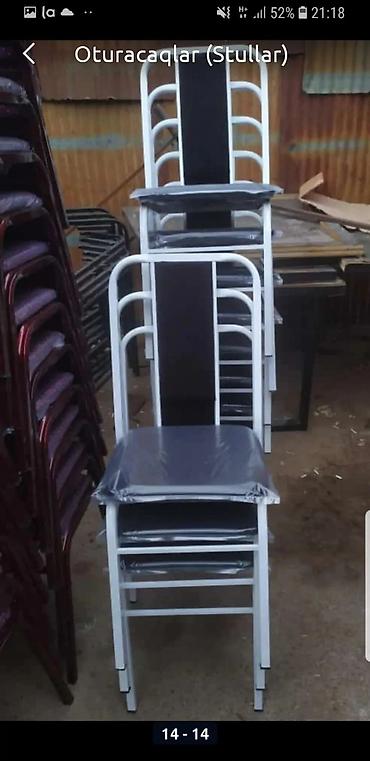 Stullar: Kafe və restoranlar üçün 4 nəfərlik 6 nəfərlik 8 nəfərlik stul və — 26