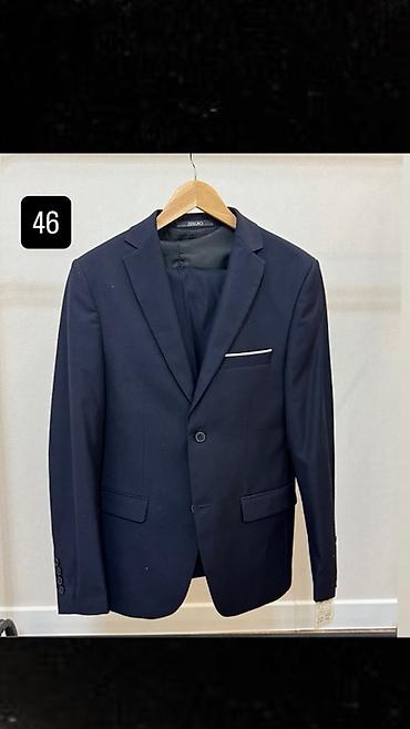 Костюмдар: Классический мужской костюм-тройка в благородном темно-синем цвете с — 6