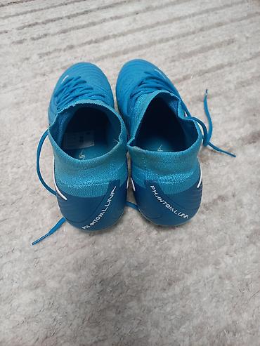 Бутсы: Футбольные бутсы Nike Phantom Luna (FG) — ярко‑голубой цвет. Оригинал — 2