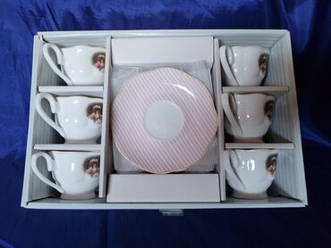 Kuhinjski setovi: Soljice nove,vintaz za kafu Sigma porcelanske. Soljice komada 6 u — 14