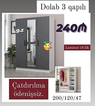 Dolablar: Dolab yeni qarderob paltar dolabı güzgülü 3 — 1