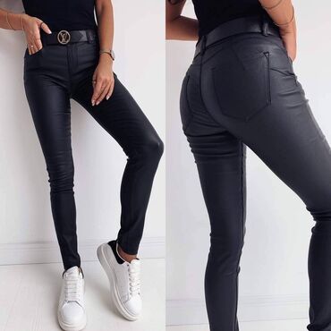 Pantalone: Hit pantalone od eko koze za puniji i vitkiji stas u puno lepih boja - — 15