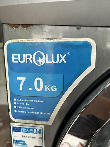 ucuz parca: Eurolux önyükləməli paltaryuyan maşın - Yük həcmi: 7 kq - Sıxma — 6