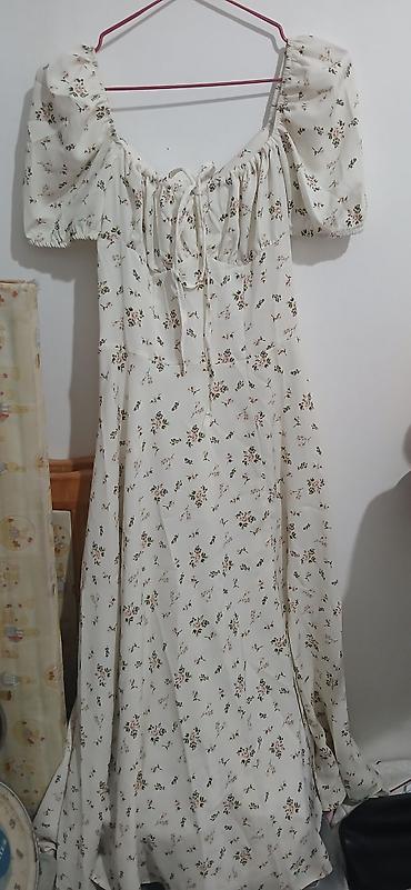 Одежда для пляжа: Повседневное платье, Made in KG, Лето, Крестьянка — 1