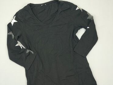 czarne bluzki długi rekaw: Blouse, S (EU 36), condition - Good