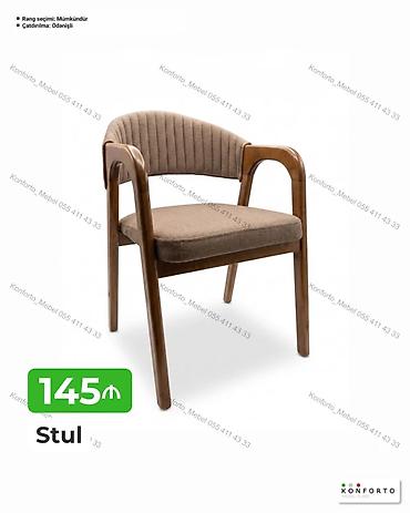 taxta tavan: Stul – Konforto - Material: Taxta karkas, yumşaq parça oturacaq və — 1