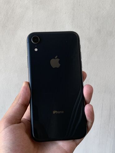 посо х3: IPhone Xr, Б/у, 64 ГБ, Черный, Защитное стекло, Чехол, 100 %