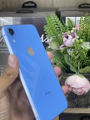 iphone xр: IPhone Xr, Б/у, 64 ГБ, Синий, 77 % — 8