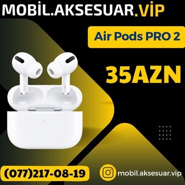 airpods qulaqcıq: 🎧 Air Pods PRO 2 🎧 ☑️ A class model ☑️ orginaldan seçilmir ☑️ məhsul