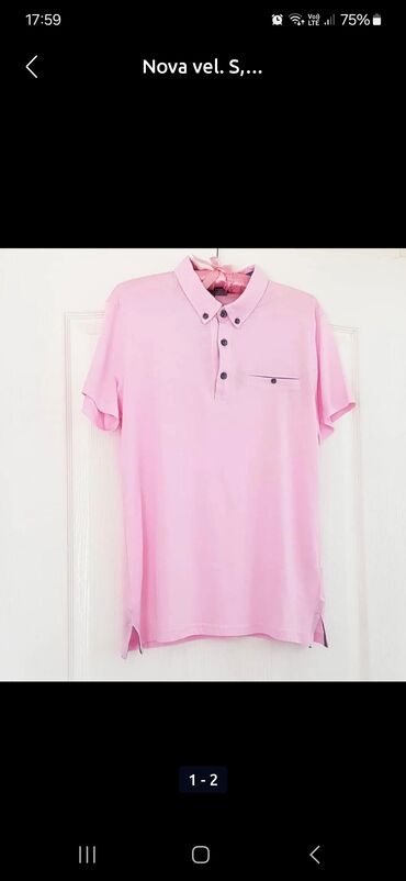 majice l: Men's T-shirt S (EU 36), bоја - Roze