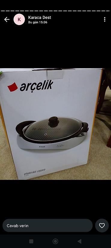 Arçelik elektrikli ızgara – model K 2210 • Şüşə qapaqlı, oval formalı