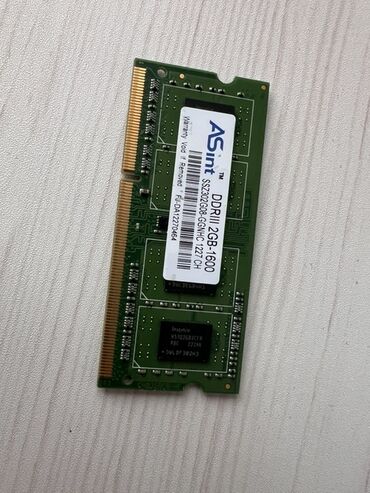 sodimm ddr3: Оперативдик эс-тутум, 2 ГБ, DDR3, 1600 МГц, Ноутбук үчүн