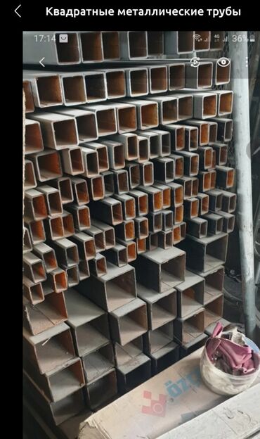 лазы монтажные: Металлические стойки 100×100 толш.2.5 квадратного сечение высотой