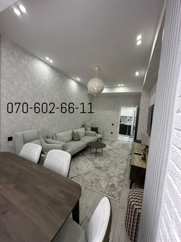 Uzunmüddətli kirayə mənzillər: Tam eshyali kupcali menzil Çox keyfiyyətli binada sahəsi 65kv. m olan — 8