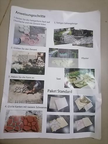 Ostali molersko-građevinski alati i oprema: Plastični kalup za beton – šablon za izradu staza i pločnika - — 7