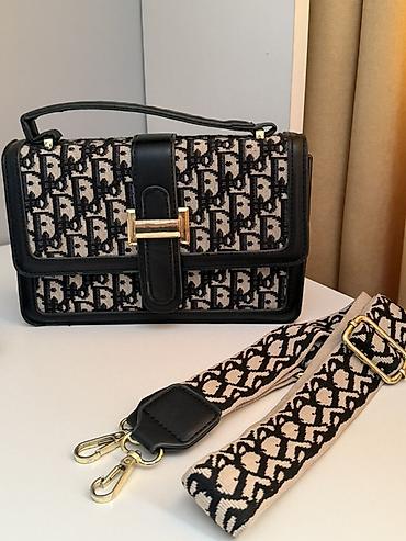 dior lady: Классическая сумка, Dior, Турция, Материал: Комбинированный материал, Жёсткая конструкция, Женские, Б/у — 6