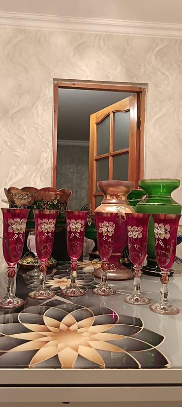 Qədəhlər, rəng - Qırmızı, Şüşə, 6 ədədli dəst lalafo.az -da Qədəhlər, rəng - Qırmızı, Şüşə, 6 ədədli dəst