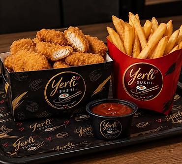 Sifarişlə hazır yeməklər: Yerli Sushi – Təzə dad, yerli keyfiyyət! Sushi və fast‑food menyusu — 15