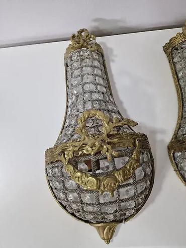 parfois satovi: Kristalne zidne lampe u paru Dobro stanje 🛠️ Cena za dve zidne — 2