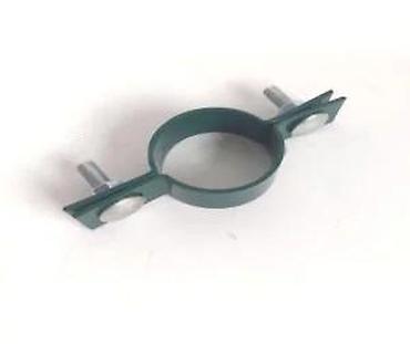 Proizvodi od rolovanog metala, metalni kanali: Obujmica metalna za stub fi 48,stub fi 50 cink+pvc za 3d,2d. Panelna — 8