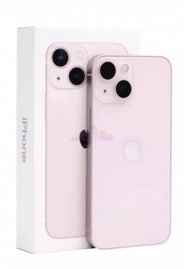 бу телефоны ош: IPhone 13, Розовый, Коробка