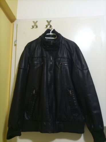 jakne od eko koze waikiki: Leather jacket Faux leather, XL (EU 54), color - Black