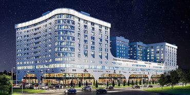 1 комнатная квартира псо: 1 комната, 57 м², Элитка, 7 этаж, ПСО (под самоотделку)