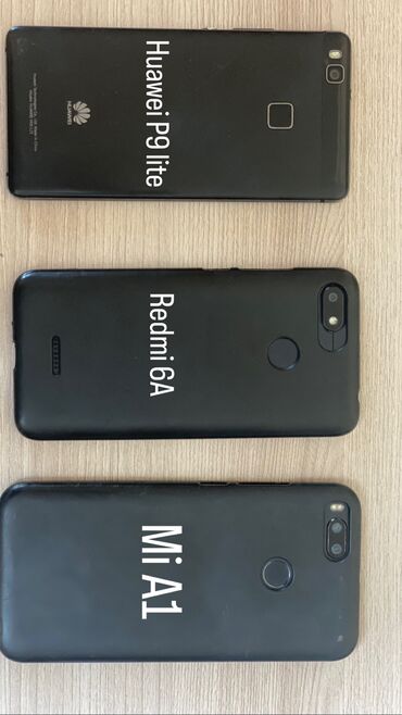 телефон за 3000 сом: Xiaomi, Redmi 6A, Колдонулган, түсү - Кара, 2 SIM