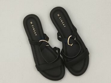 sandały wiązane płaskie ccc: Sinsay, Klapki damskie, rozmiar 38