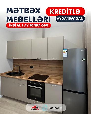 şaxda baba: Sifarişlə mətbəx dəsti, Özü çəkən petlələr, Mat laminat, Kredit var, Pulsuz çatdırılma — 6