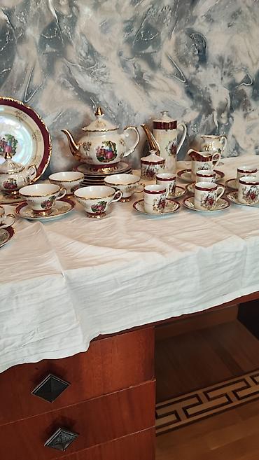 sud separatoru: Çay dəsti, rəng - Qızılı, Farfor, 6 nəfərlik, Yaponiya — 4