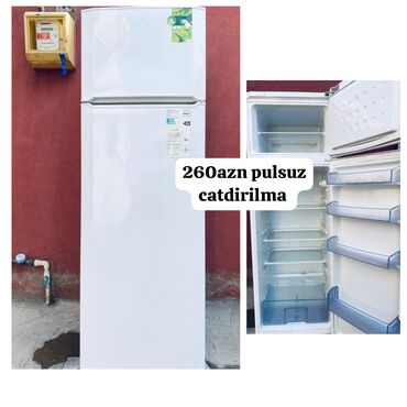 yari smen is elanlari: 2 qapılı Nord Soyuducu Satılır, rəng - Ağ