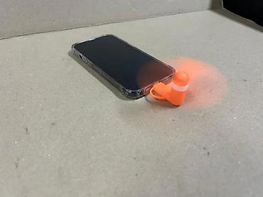 Ostali aksesoari za mobilne telefone: Mini prenosivi ventilator za telefon – “Mini Cool”, narandžaste boje — 7