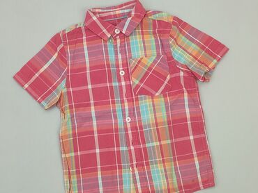 top krotki bialy: Shirt 4-5 years, condition - Very good, pattern - Cell, color - Pink