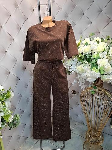 iris smart: Damski komplet – bluza i pantalone sa štras detaljima - Dvodijelni — 8