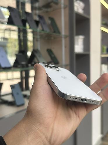 Apple iPhone: IPhone 15 Pro Max, Б/у, 256 ГБ, White Titanium, Кабель, В рассрочку, 83 % — 3