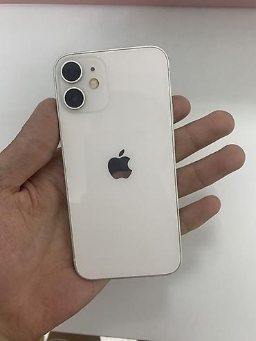Apple iPhone: IPhone 12 mini, Б/у, 64 ГБ, Белый, Защитное стекло, Кабель, Чехол, 73 % — 2