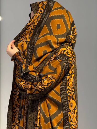 Повседневные платья: Абая с хиджабом из мягкой струящейся ткани с благородным сатиновым — 15