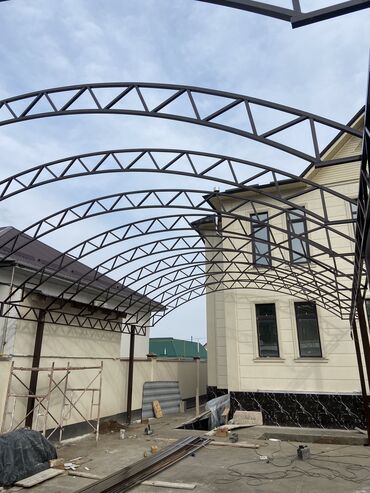 Сварка: Делаем Навес навес сварка Перилы рещетка — 28