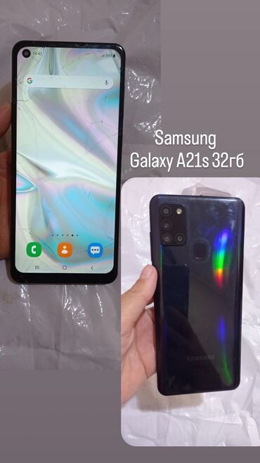 клавиатура и мышь для телефона в бишкеке: Samsung Galaxy A21S, 32 ГБ, цвет - Черный