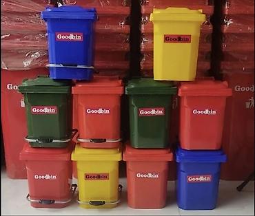 Tullantı qabları: Məişət Tullantı qutuları. 20 lt den 1100 lt qeder movcuddur. Plastik — 5
