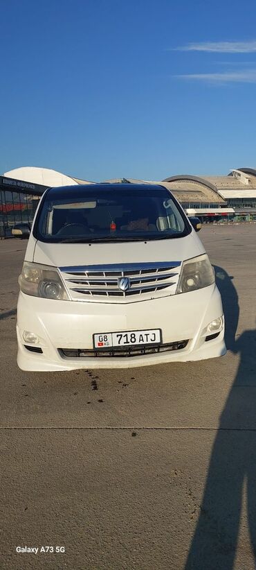 тайота гранд хайс: Toyota Alphard (первое поколение), белый минивэн. Основные