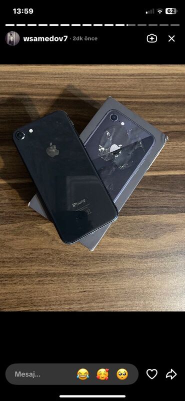 2 el derin dondurucu: IPhone 8, 64 GB, Black Titanium