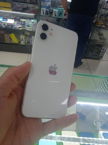 сколько стоит iphone 11 бу: IPhone 11, Колдонулган, 128 ГБ, Ак, Каптама, 100 %