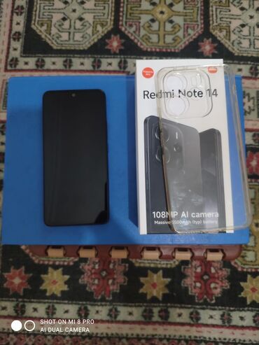 irşad redmi note 12 pro: Xiaomi Redmi Note 14, 256 GB, rəng - Qara, 
 Barmaq izi, İki sim kartlı, Face ID