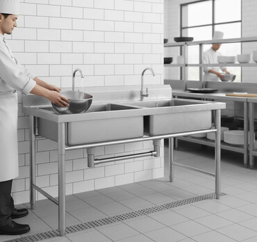 Кухонные мойки: Кухонная мойка, Накладной способ установки, Квадрат форма, Размер: 120 x 60 см — 1