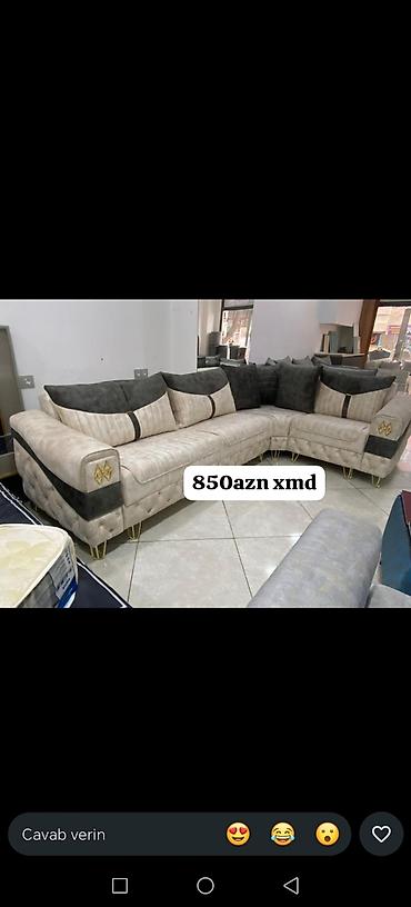 Divan və masa dəstləri: Məhsul: Künc divan dəsti – “Piramida Künc” - Müasir dizaynlı — 22