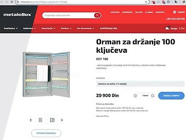 tisot sat: Metalna kutija za ključeve sa nosačima u boji - Materijal: metalno — 5