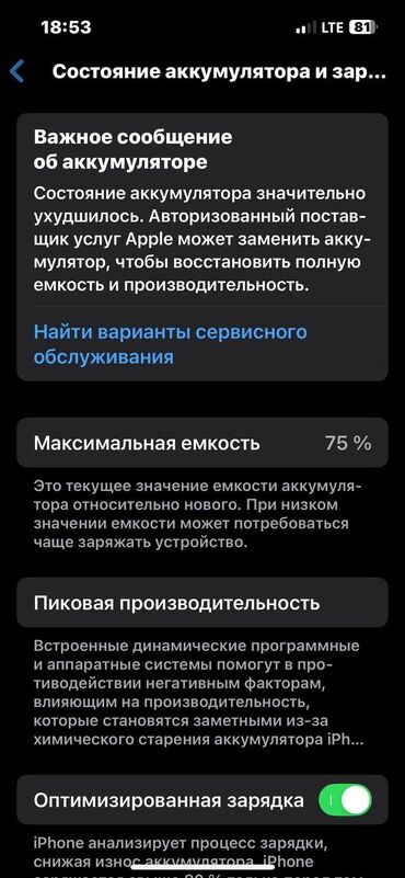 телефон за 7000: IPhone 13, Б/у, 128 ГБ, White Titanium, Защитное стекло, 75 %