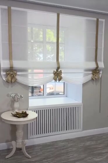 Шторы и занавески: Комплект штор, Лен, Монтаж без сверления, Магнитные, Светонепроницаемая, Изготовление на заказ, Новый, Для балкона, Для беседки, Для ванной и душа — 3